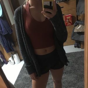 Grey hollister cardigan